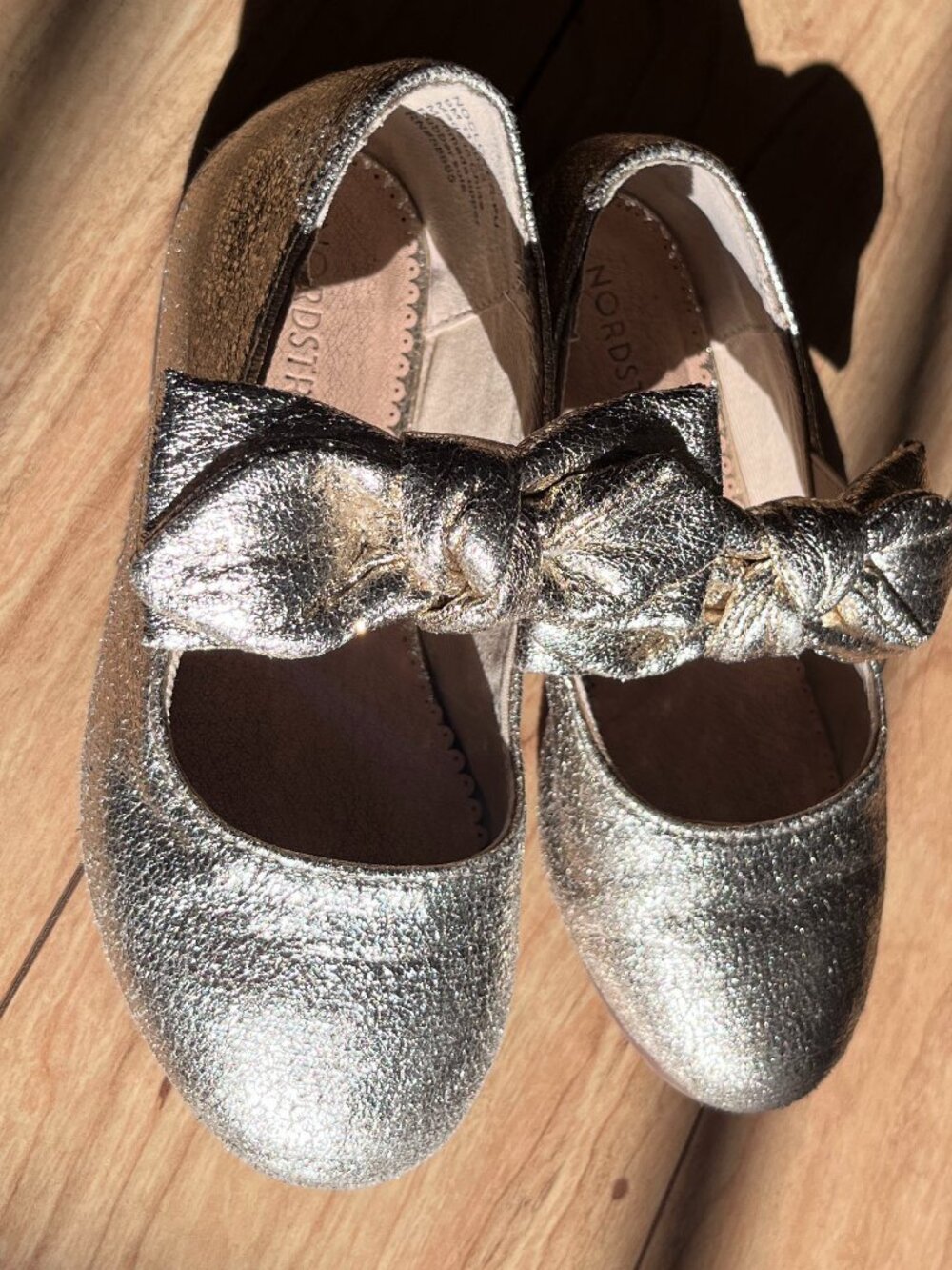 Shimmery Gold Slip-on Dress Shoes